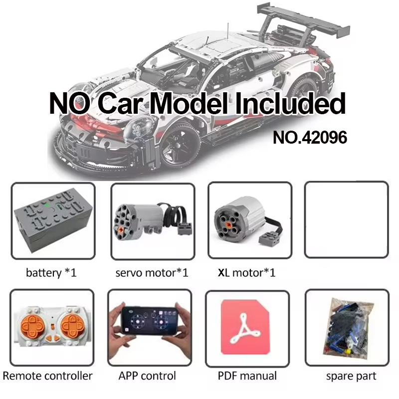 Lego Set Technic - Techniczny zestaw modyfikacji silnika RC do