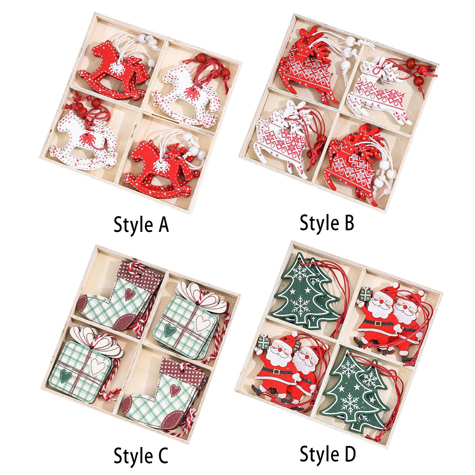 Christmas Stocking Hanging - Drewniana, ręcznie polerowana, rzeźbiona ozdoba świąteczna