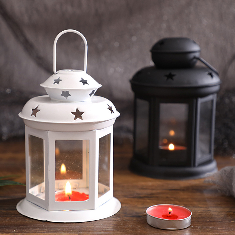 Holiday Candle Set - Wisząca lampa świecowa ozdoba szklane latarnie