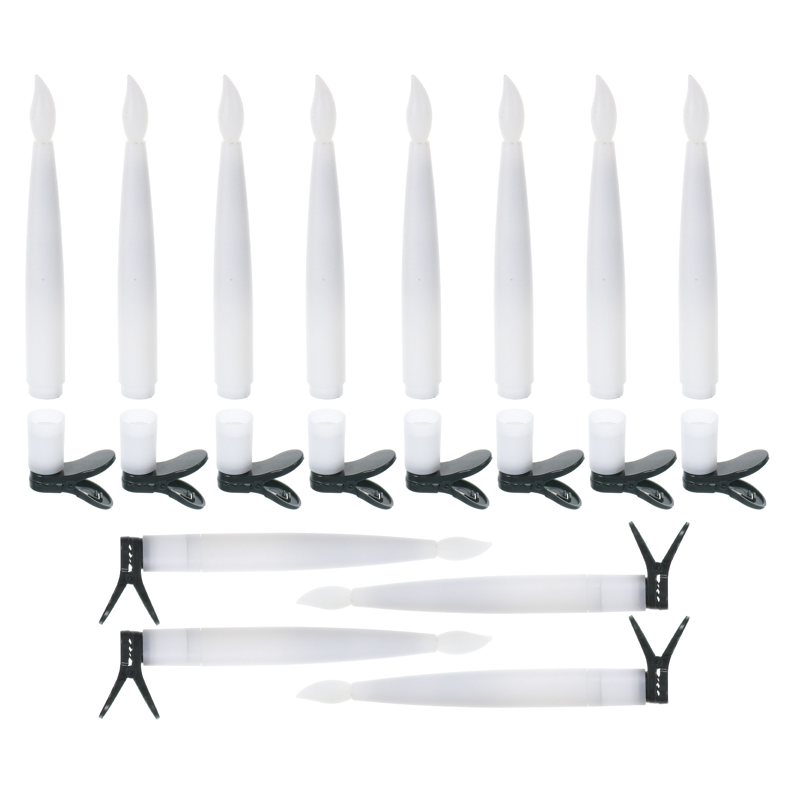 Holiday Candle Set - 12 zestawów dekoracji LED do choinki,