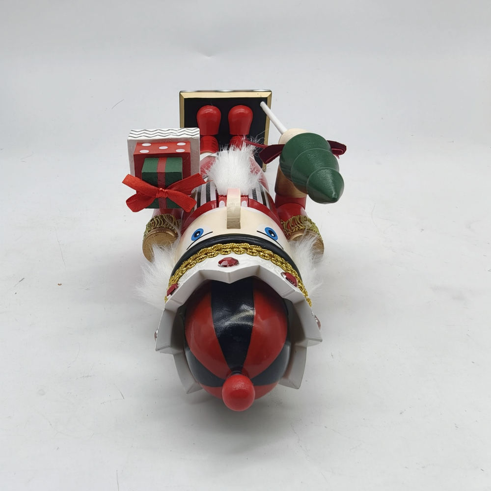 Nutcracker Figurine - Europejski kalendarz adwentowy w stylu świątecznym,