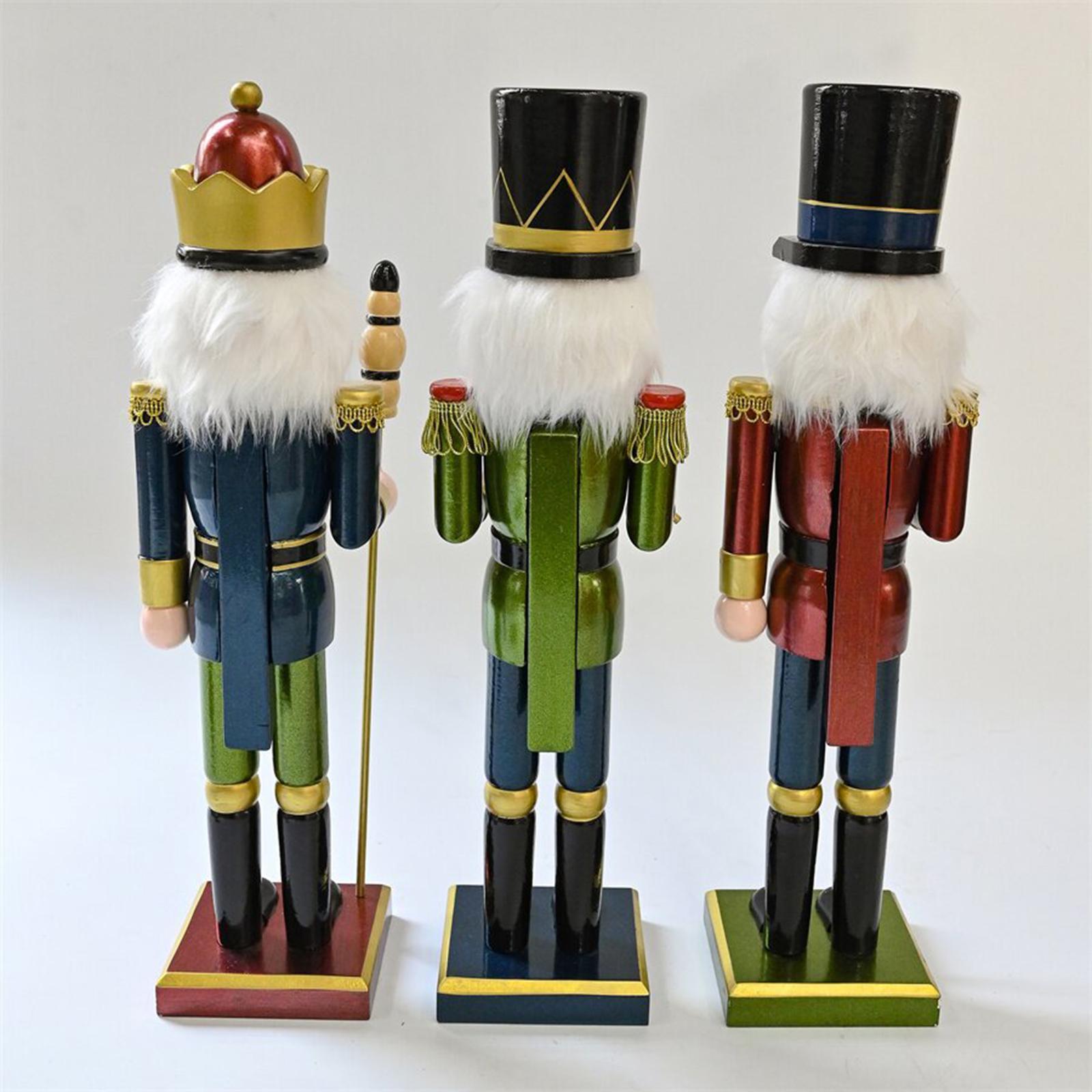 Nutcracker Figurine - Dekoracyjna figurka łuskacza orzechów z drewna,