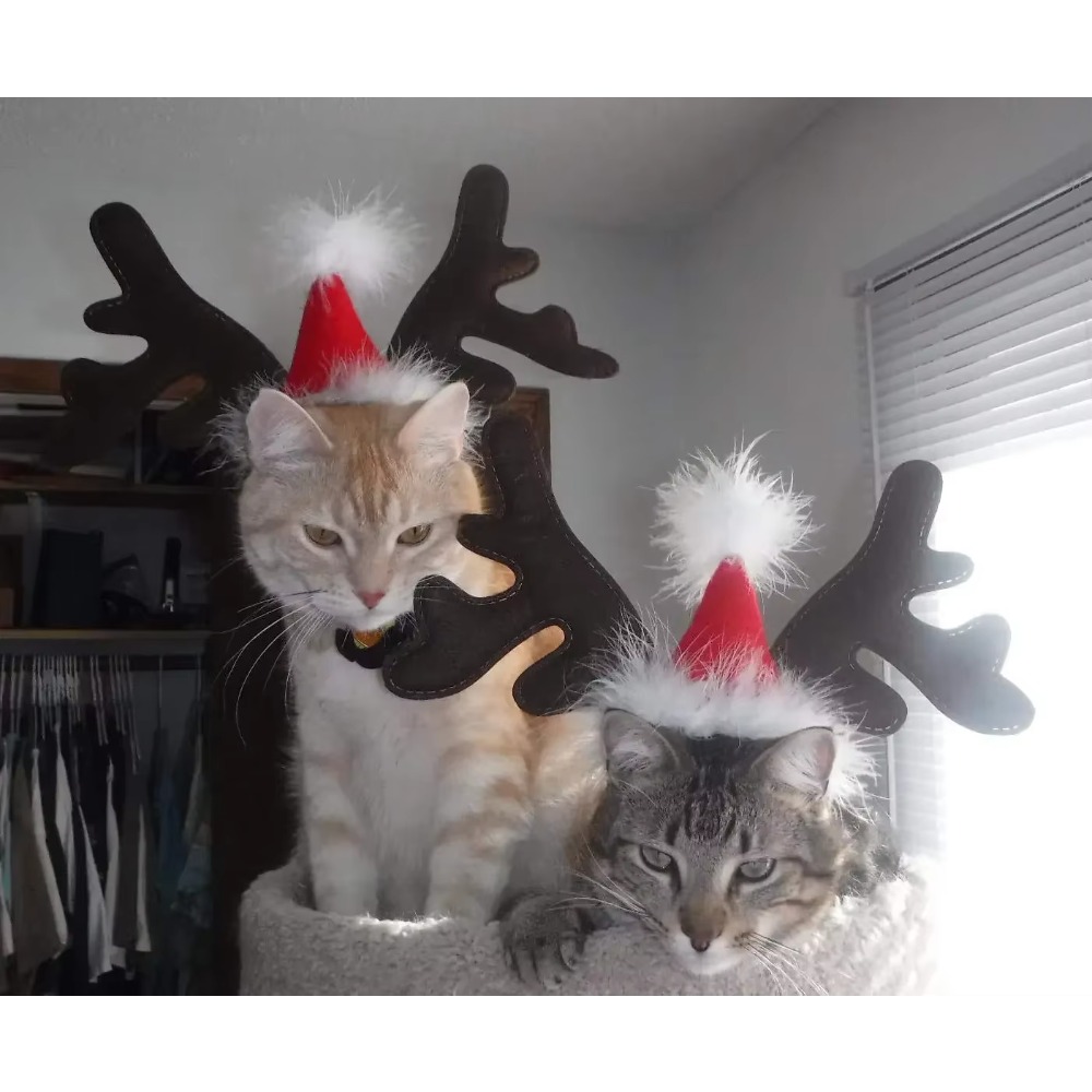 Reindeer Antlers Headband - Świąteczna opaska z rogami renifera i