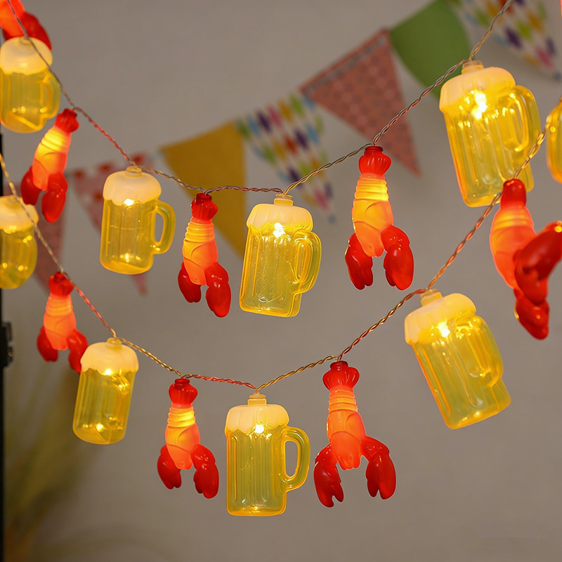 Led Fairy String Lights - Kufel do piwa i lampki w