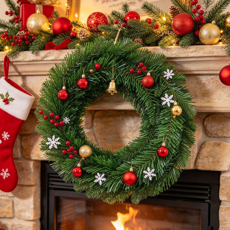 Zielona girlanda świąteczna z  – Tinsel Garland Decoration recenzja i cena