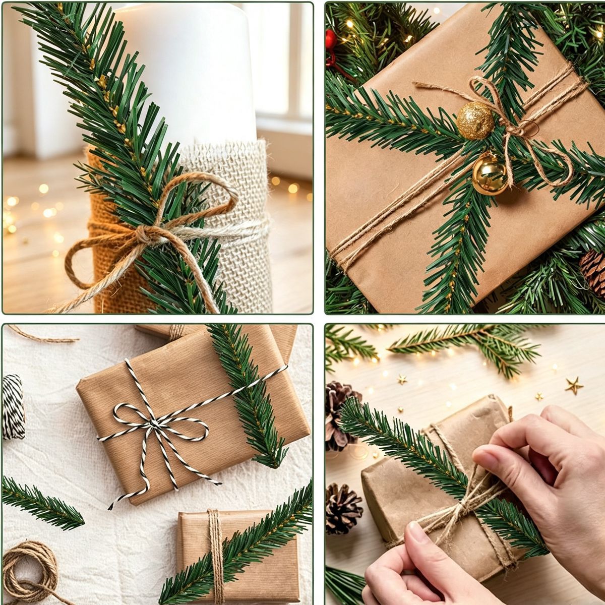 Zielona girlanda świąteczna z  – Tinsel Garland Decoration recenzja i cena