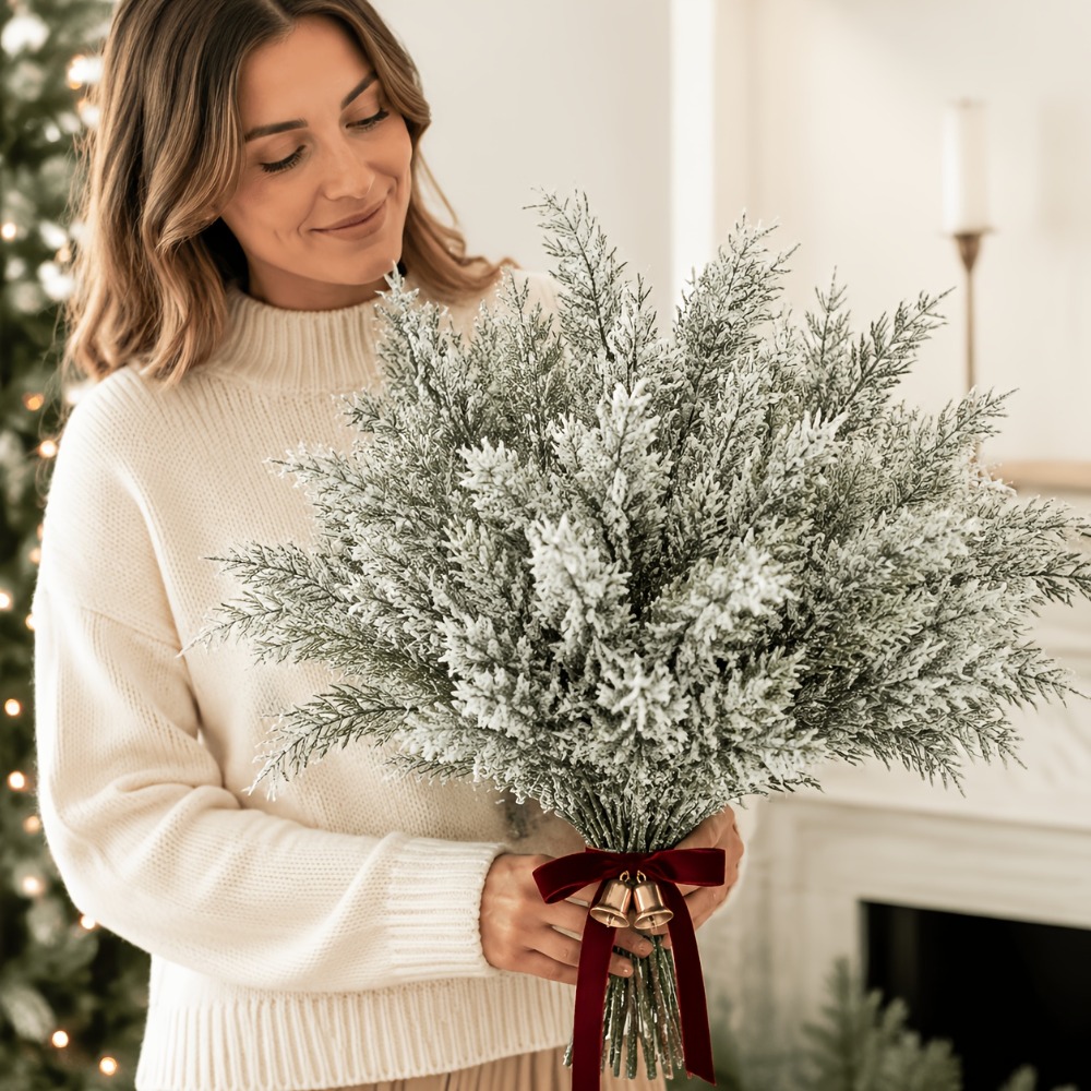 30 szt. Realistyczne, szronion – Christmas Tree Artificial recenzja i cena
