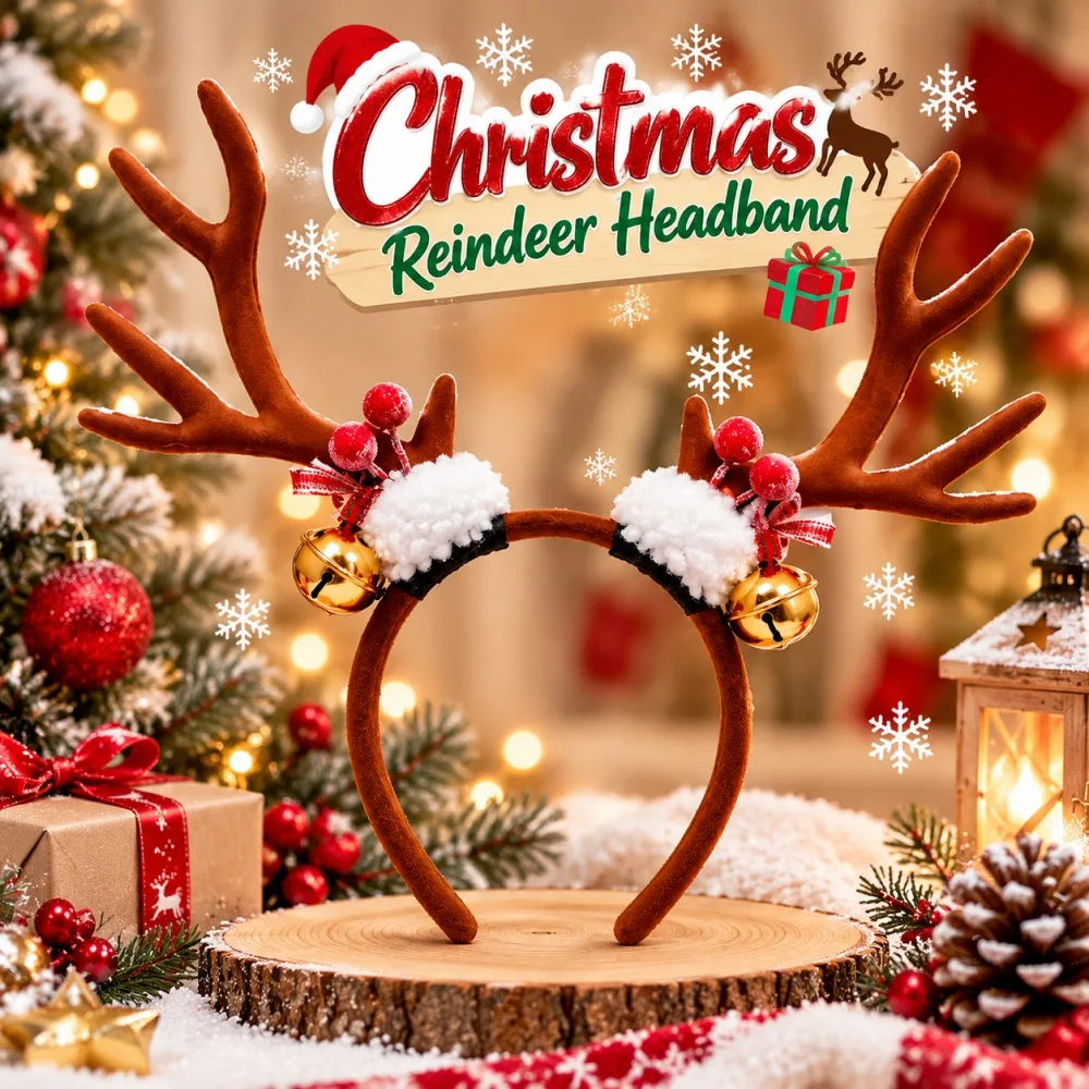 Świąteczna opaska do włosów z  – Reindeer Antlers Headband recenzja i cena