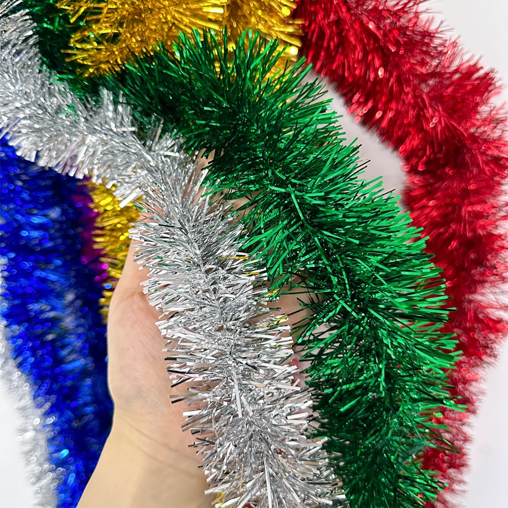 2M Świąteczna wstążka kwiatowa – Tinsel Garland Decoration recenzja i cena