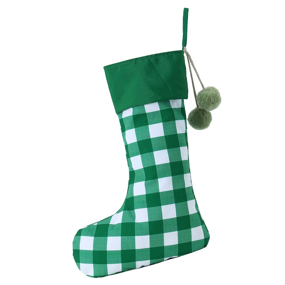 Świąteczne skarpety w kratę w  – Christmas Stocking Hanging recenzja i cena
