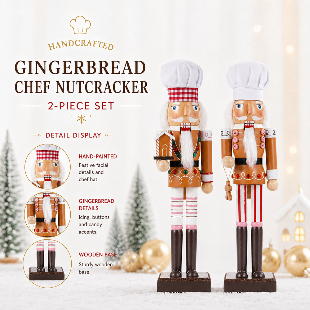 38CM Świąteczny Dziadek do Orz – Nutcracker Figurine recenzja i cena