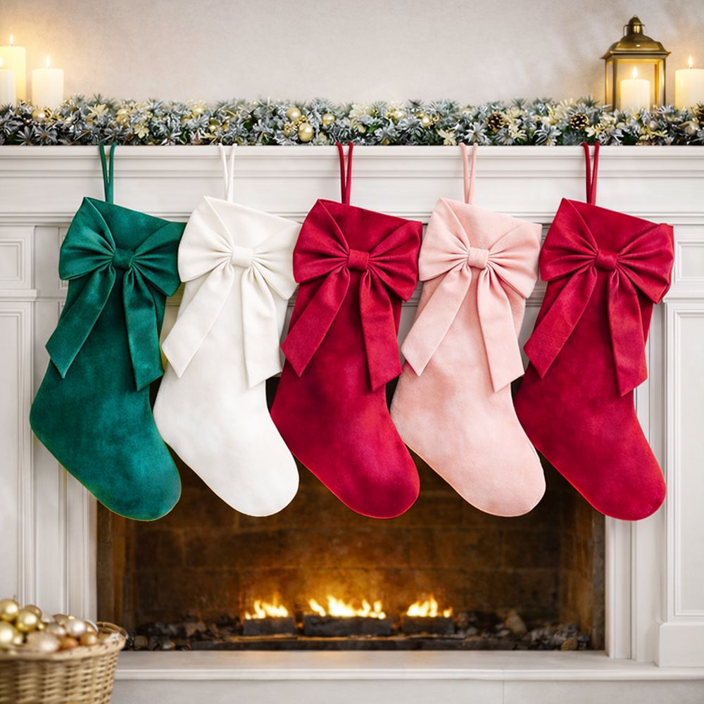 18-calowa, aksamitna, świątecz – Christmas Stocking Hanging recenzja i cena