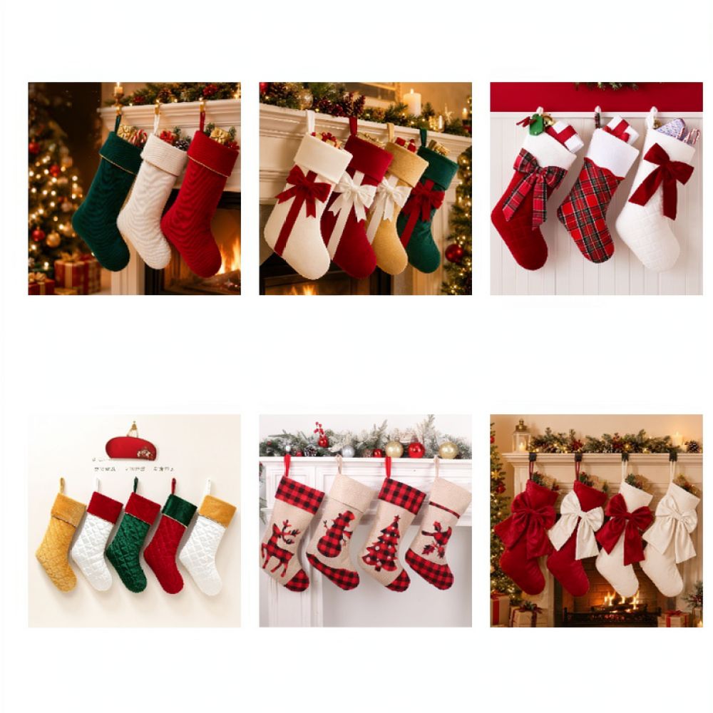 18-calowa, aksamitna, świątecz – Christmas Stocking Hanging recenzja i cena