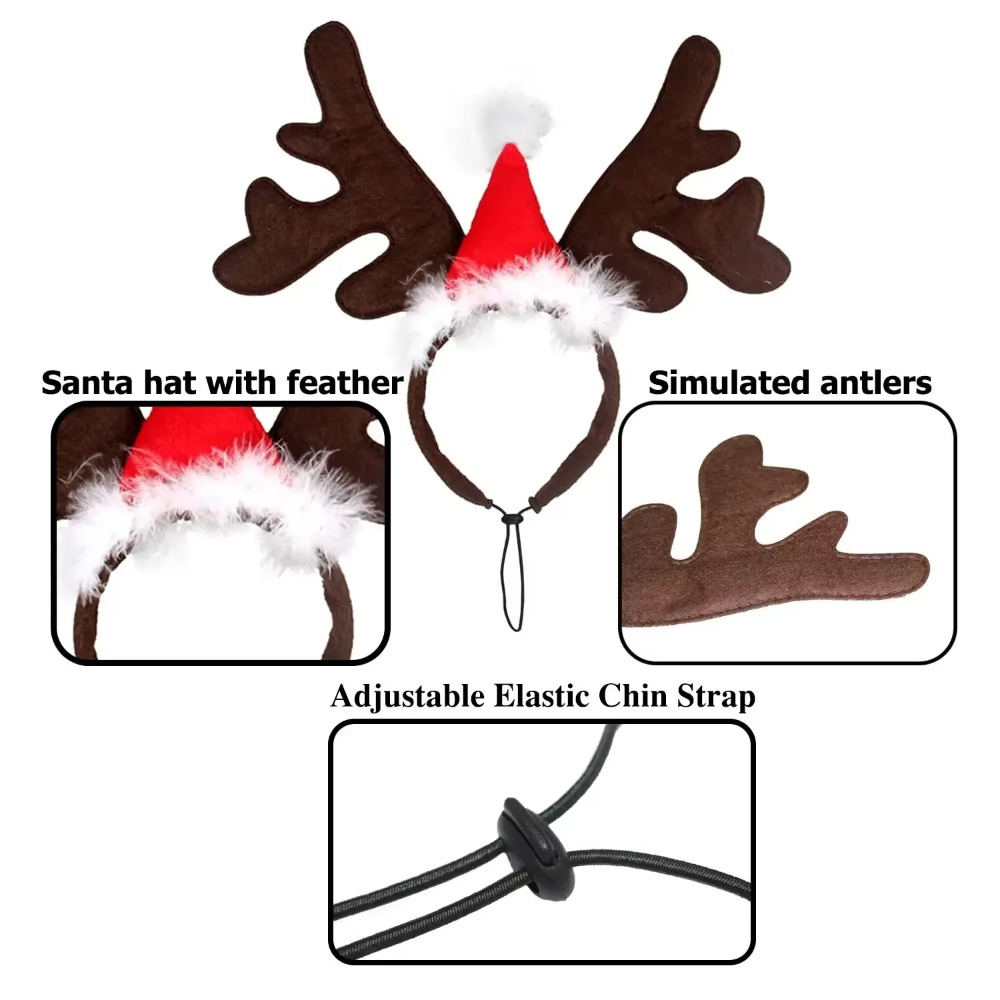 Świąteczna opaska z rogami ren – Reindeer Antlers Headband recenzja i cena