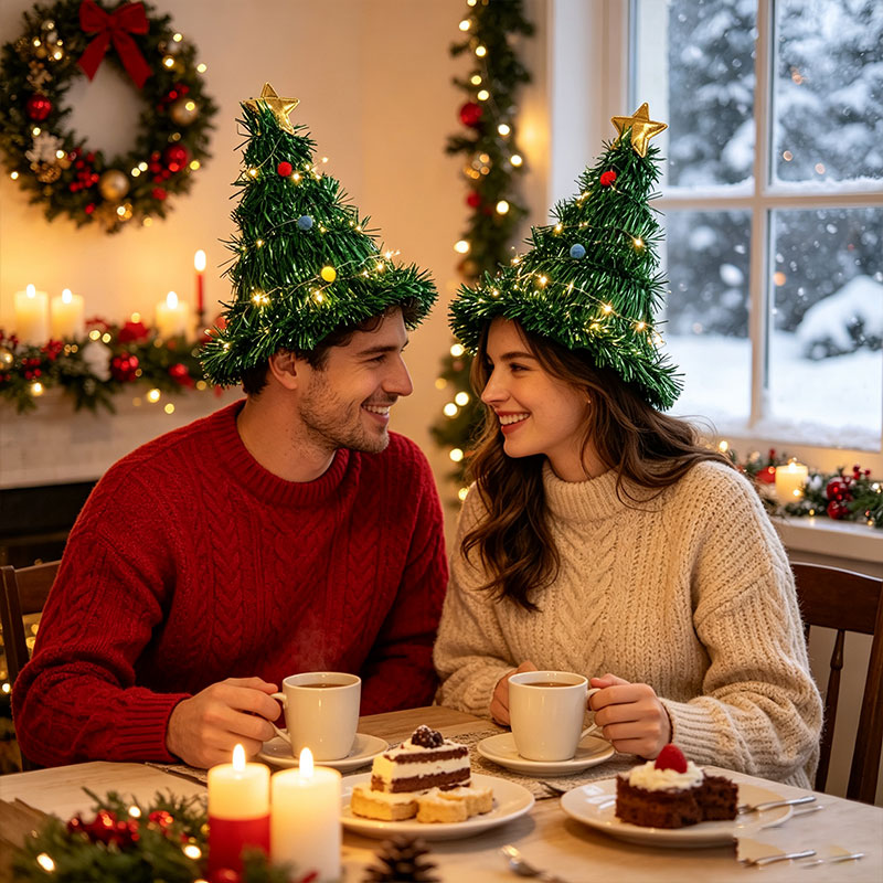 Składana zielona mini choinka  – Tinsel Garland Decoration recenzja i cena